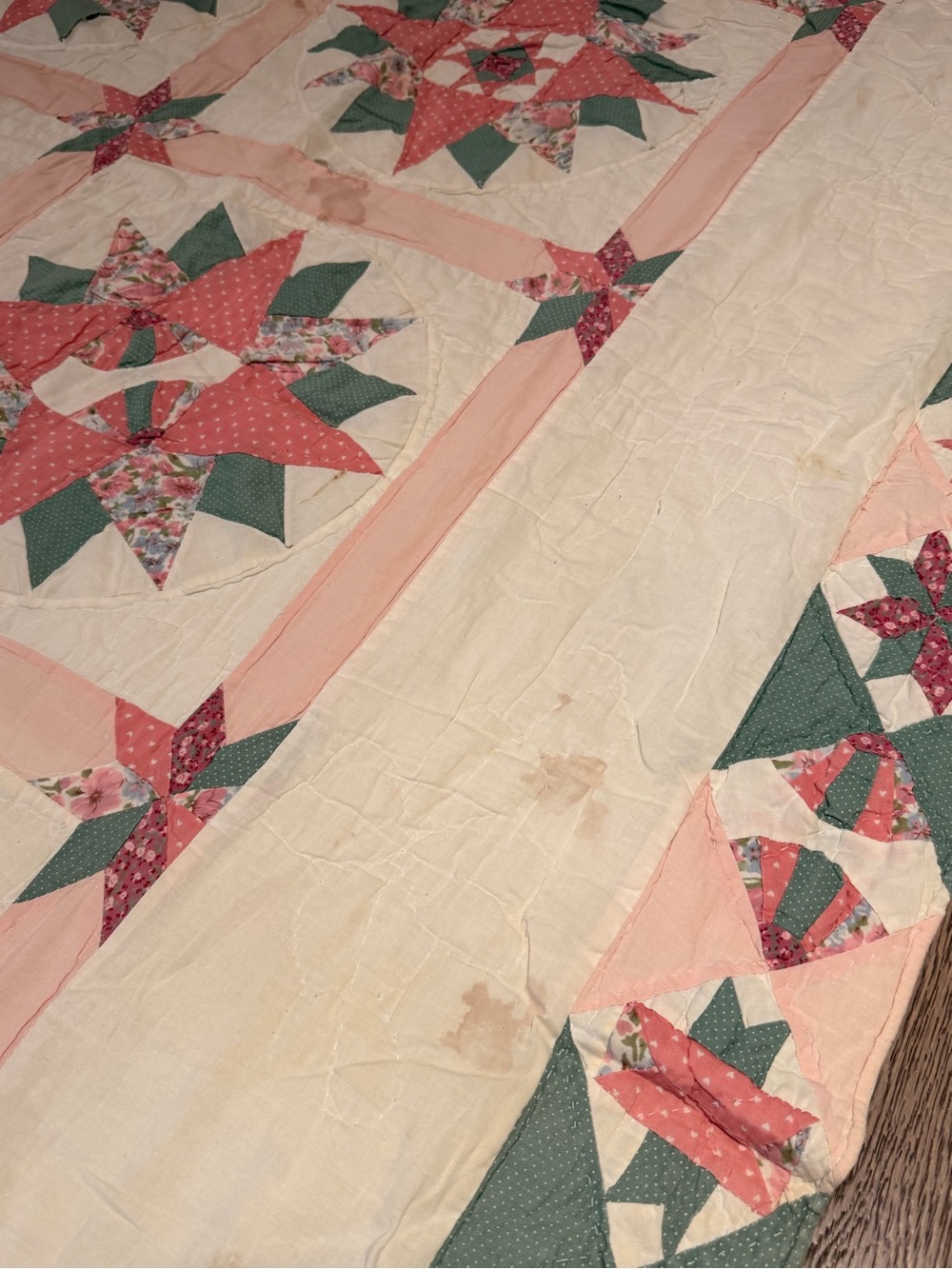 Handmade Star Patchwork Quilt - Picture 5 of 8